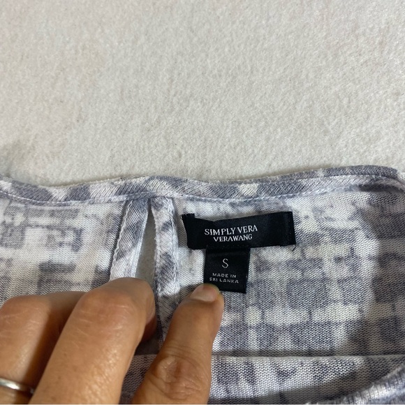 Simply Vera VeraWang Pajamas Pant Set Pjs Small Gray  & White Woman’s Pa… - Picture 9 of 16